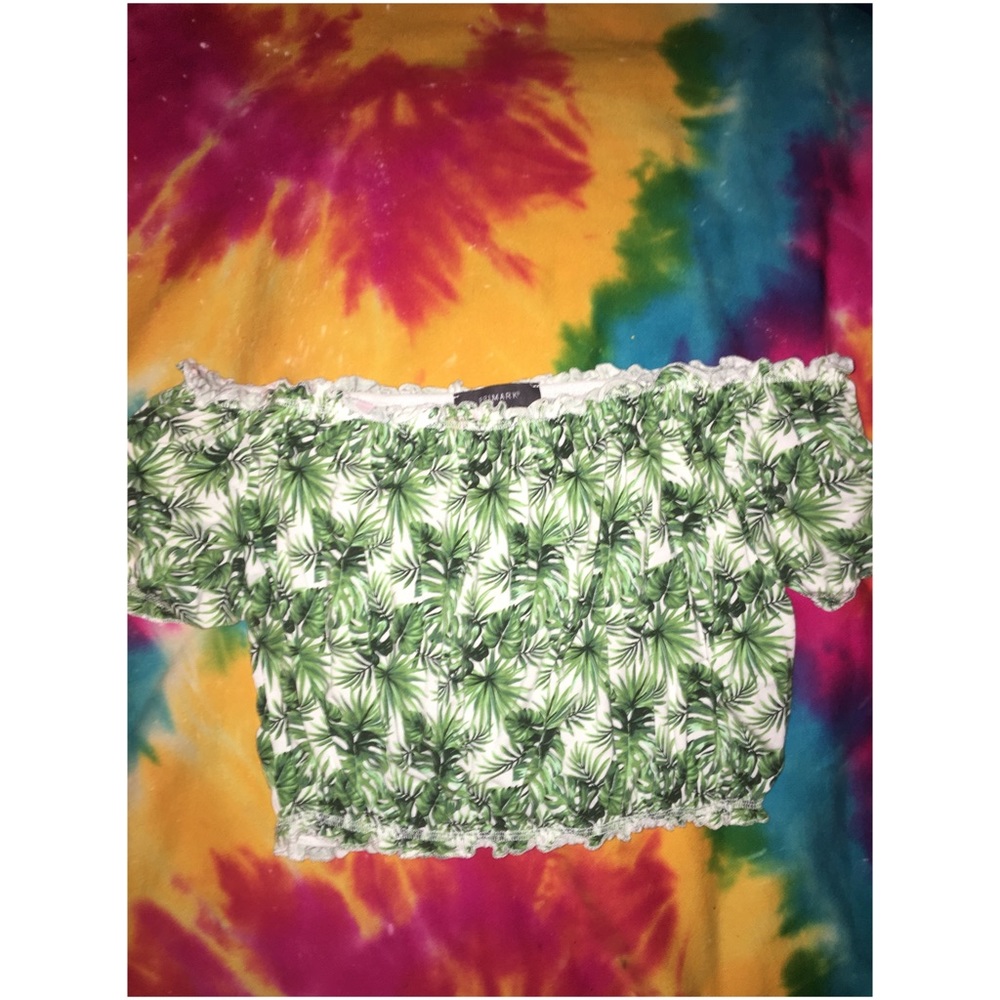 Off the shoulder crop top